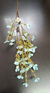 Ramură artificială cu flori de câmp albastre  –  95cm